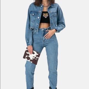 Adika Ripped Waist Mom Jeans
